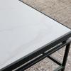 SAFAVIEH Home Collection – Acelin White Faux Marble Top & Black Metal Base Rectangular Coffee Table (COF7017A)(White Faux Marble/Black)