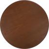 SAFAVIEH Home Collection – Averny Walnut Round Coffee Table, Modern Sculptural Pedestal Leg Living Room Accent (COF2318A)(Walnut)