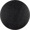 SAFAVIEH Home Collection – Basilio Coffee Table, Black Round Top with Solid Wood Legs (COF3004C)(Black/Black)