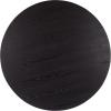 SAFAVIEH Home Collection – Caminun Walnut Coffee Table with Ash Veneer, Modern Round Living Room Centerpiece (COF2304A)(Black)