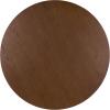 SAFAVIEH Home Collection – Caminun Walnut Coffee Table with Ash Veneer, Modern Round Living Room Centerpiece (COF2304A)(Walnut)
