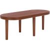 SAFAVIEH Home Collection – Chatun Brown Oval Coffee Table, Modern Sculptural Living Room Accent (COF2320A)(Brown)