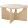 SAFAVIEH Home Collection – Elgin Sand Coffee Table, Modern Round Accent Table, Sculptural Base Design (COF9307A)(Sand)