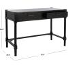 SAFAVIEH Home Collection – Filbert Desert Brown Writing Desk, 2-Drawer Traditional Desk, Classic Home Office Design (DSK5701G)(Black)