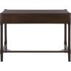SAFAVIEH Home Collection – Filbert Desert Brown Writing Desk, 2-Drawer Traditional Desk, Classic Home Office Design (DSK5701G)(Dark Chocolate)