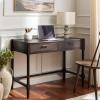 SAFAVIEH Home Collection – Filbert Desert Brown Writing Desk, 2-Drawer Traditional Desk, Classic Home Office Design (DSK5701G)(Dark Chocolate)