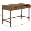 SAFAVIEH Home Collection – Filbert Desert Brown Writing Desk, 2-Drawer Traditional Desk, Classic Home Office Design (DSK5701G)(Desert Brown)