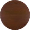 SAFAVIEH Home Collection – Nomand Walnut Round Coffee Table with Ash Veneer Top & Woven Rope Shelf, Modern 1-Shelf Living Room Design (COF2314A)(Walnut)