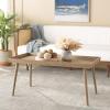 SAFAVIEH Home Collection – Nonie Rectangular Coffee Table, Sand Tray Top Design for Living Room (COF5700E)(Chocolate)