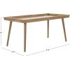 SAFAVIEH Home Collection – Nonie Rectangular Coffee Table, Sand Tray Top Design for Living Room (COF5700E)(Chocolate)