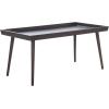 SAFAVIEH Home Collection – Nonie Rectangular Coffee Table, Sand Tray Top Design for Living Room (COF5700E)(Dark Chocolate)