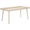SAFAVIEH Home Collection – Nonie Rectangular Coffee Table, Sand Tray Top Design for Living Room (COF5700E)(Sand)