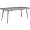 SAFAVIEH Home Collection – Nonie Rectangular Coffee Table, Sand Tray Top Design for Living Room (COF5700E)(Slate / Grey)