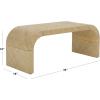 SAFAVIEH Home Collection – Pipat Navy Curved Pandan Coffee Table, Fully Assembled Modern Organic Accent (COF6611C)(Natural)