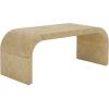 SAFAVIEH Home Collection – Pipat Navy Curved Pandan Coffee Table, Fully Assembled Modern Organic Accent (COF6611C)(Natural)