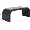 SAFAVIEH Home Collection – Pipat Navy Curved Pandan Coffee Table, Fully Assembled Modern Organic Accent (COF6611C)(Navy)