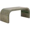 SAFAVIEH Home Collection – Pipat Navy Curved Pandan Coffee Table, Fully Assembled Modern Organic Accent (COF6611C)(Turquoise)
