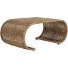 SAFAVIEH Home Collection – Tamo Honey Brown Wash Rattan Coffee Table, Sculptural Coastal Boho Design, Fully Assembled (COF6515B)(Honey Brown Wash)