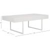 SAFAVIEH Home Collection – Tristan Rectangular Modern Coffee Table with Natural Wood Top & Black Metal Base, Industrial Minimalist Living Room Table (COF7000B)(White)