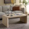 SAFAVIEH Home Collection – Woodrow Faux Travertine Coffee Table, Modern Minimalist Rectangular Design (COF7013B)(Faux Travertine)