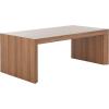 SAFAVIEH Home Collection – Woodrow Faux Travertine Coffee Table, Modern Minimalist Rectangular Design (COF7013B)(Natural Brown)