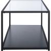 SAFAVIEH Home Collection Ackley Black Lower Shelf Living Room Coffee Table