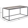 SAFAVIEH Home Collection Andey Brown/Black Living Room Coffee Table