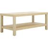 SAFAVIEH Home Collection Apis Natural Raffia 2-Tier Coffee Table(Natural)