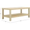 SAFAVIEH Home Collection Apis Natural Raffia 2-Tier Coffee Table(Natural)