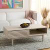 SAFAVIEH Home Collection Aricia Black 2-Door Coffee Table(Bleached White)