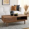 SAFAVIEH Home Collection Aricia Black 2-Door Coffee Table(Oak)
