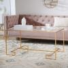 SAFAVIEH Home Collection Burton Gold Coffee Table