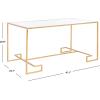 SAFAVIEH Home Collection Burton Gold Coffee Table
