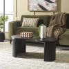 SAFAVIEH Home Collection Celane Walnut Brown Coffee Table(Black)