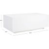 SAFAVIEH Home Collection Ezro White/Grey Faux Concrete Coffee Table (Fully Assembled)