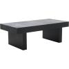 SAFAVIEH Home Collection Habana Walnut Brown Wood Coffee Table(Black)