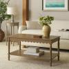SAFAVIEH Home Collection Haven Matte Black Coffee Table(Desert Brown)