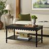 SAFAVIEH Home Collection Haven Matte Black Coffee Table(Matt Black)