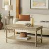 SAFAVIEH Home Collection Haven Matte Black Coffee Table(Natural)