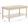 SAFAVIEH Home Collection Haven Matte Black Coffee Table(Natural)