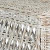 SAFAVIEH Home Collection Hila White Wash Wicker Coffee Table