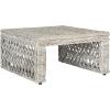 SAFAVIEH Home Collection Hila White Wash Wicker Coffee Table