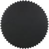 SAFAVIEH Home Collection Kanpun Bleached White Round Pedestal Coffee Table (Fully Assembled)(Black)