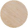 SAFAVIEH Home Collection Kanpun Bleached White Round Pedestal Coffee Table (Fully Assembled)(Bleached White)