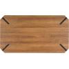 SAFAVIEH Home Collection Liann Black Stripe/Black Hairpin Leg Coffee Table(Brown/Black)