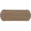 SAFAVIEH Home Collection Marlee White Faux Paper Marble/Black Coffee Table with Lower Shelf(Light Grey Oak/Black)