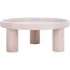 SAFAVIEH Home Collection Meek White Washed 3-Leg Round Coffee Table(White Washed)