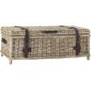 SAFAVIEH Home Collection Navarro White Rattan Coffee Table(Grey)