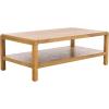SAFAVIEH Home Collection Omara Black 1-Shelf Coffee Table(Natural)