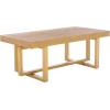 SAFAVIEH Home Collection Otaki Natural Brown Solid Wood Coffee Table(Natural)